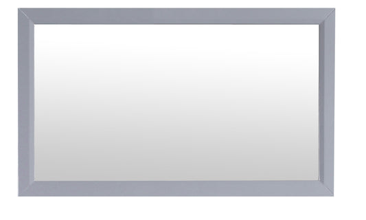 Eviva Aberdeen 48" Grey Framed Bathroom Wall Mirror - Luxe Bathroom Vanities Luxury Bathroom Fixtures Bathroom Furniture
