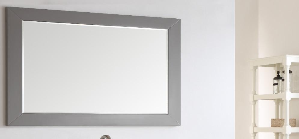 Eviva Aberdeen 60" Grey Framed Bathroom Wall Mirror - Luxe Bathroom Vanities Luxury Bathroom Fixtures Bathroom Furniture
