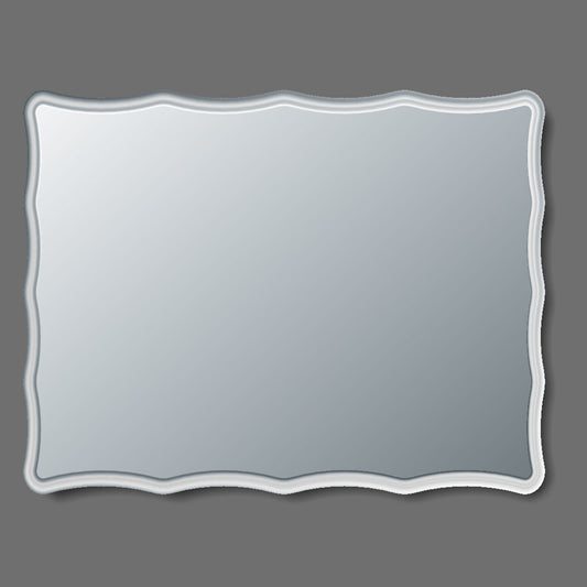 Eviva Curvy 31" Frameless Bathroom Wall Mirror - Luxe Bathroom Vanities Luxury Bathroom Fixtures Bathroom Furniture