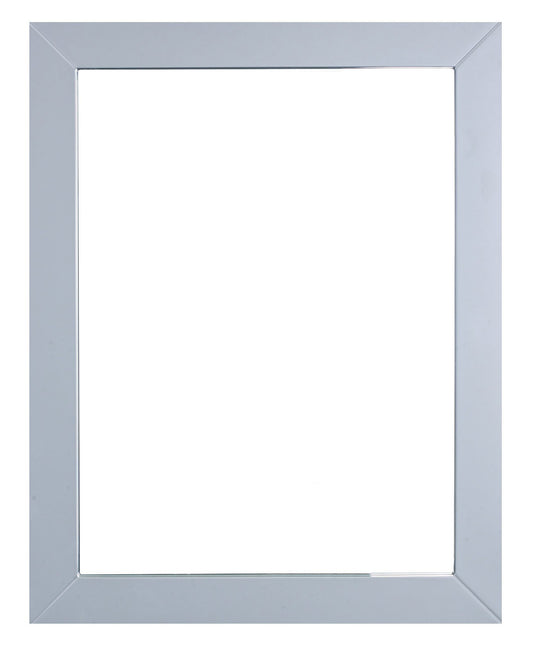 Eviva New York Bathroom Vanity Mirror Full Frame Grey 24X31 Wall Mount - Luxe Bathroom Vanities Luxury Bathroom Fixtures Bathroom Furniture