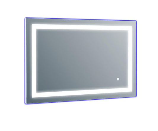 Eviva EVMR52-42X30-LED Deco Piece Wall Mounted Lighted Bathroom Vanity, Backlit LED Mirror with Frame Lights, 42" W X 30" H - Luxe Bathroom Vanities Luxury Bathroom Fixtures Bathroom Furniture