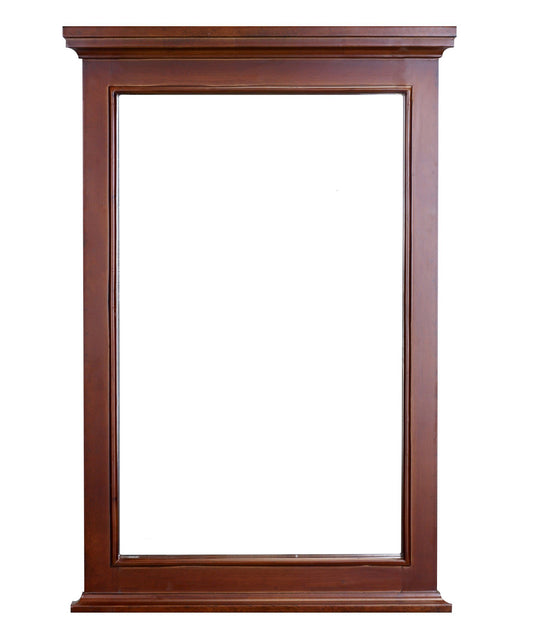 Eviva Elite Stamford Teak(Brown) Full Framed Bathroom Vanity Mirror - Luxe Bathroom Vanities Luxury Bathroom Fixtures Bathroom Furniture