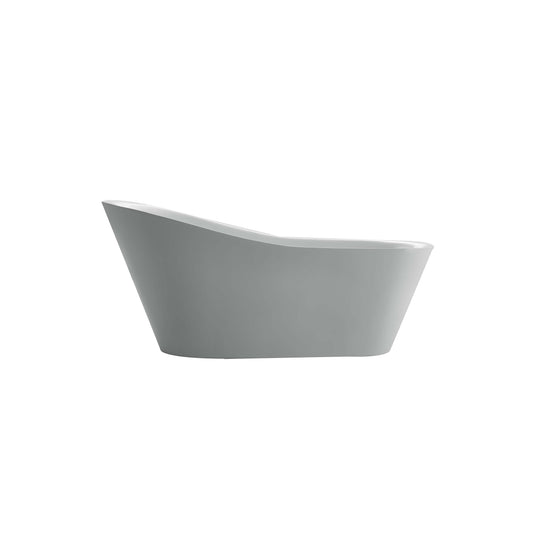 Eviva Emely Acrylic Tub 71? Free Standing High-end Bathtub EVTB1014-71WH - Luxe Bathroom Vanities Luxury Bathroom Fixtures Bathroom Furniture