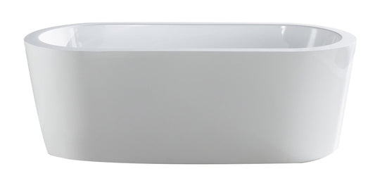 Eviva Ramo Free Standing 60" Acrylic Bathtub - Luxe Bathroom Vanities Luxury Bathroom Fixtures Bathroom Furniture