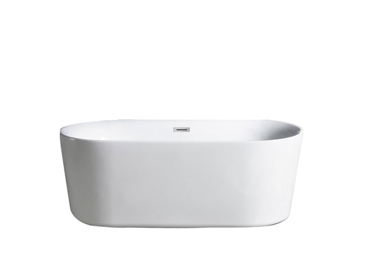 Eviva Tiffany Free Standing 60" Acrylic Bathtub - Luxe Bathroom Vanities Luxury Bathroom Fixtures Bathroom Furniture