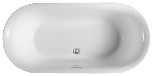 Eviva Tiffany Free Standing 67" Acrylic Bathtub - Luxe Bathroom Vanities Luxury Bathroom Fixtures Bathroom Furniture