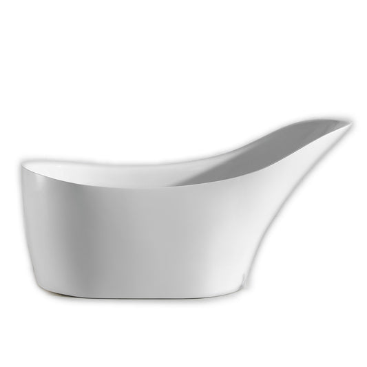 Eviva Lisa Free Standing 67" Acrylic Bathtub - Luxe Bathroom Vanities Luxury Bathroom Fixtures Bathroom Furniture