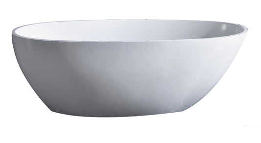 Eviva Sarah Free Standing 60" Acrylic Bathtub - Luxe Bathroom Vanities Luxury Bathroom Fixtures Bathroom Furniture