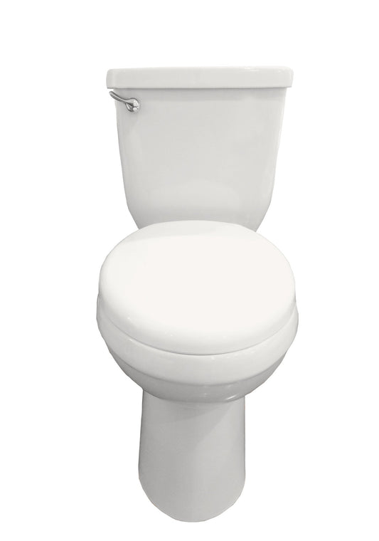 Eviva Tornado Elongated Cotton White Two-Piece  Toilet with Soft Closing Seat Cover - Luxe Bathroom Vanities Luxury Bathroom Fixtures Bathroom Furniture