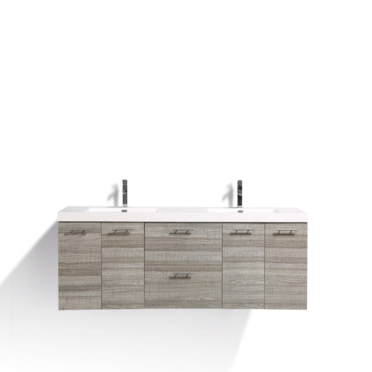 Eviva Luxury 84 inch Bathroom Vanity with Integrated Acrylic Sinks - Luxe Bathroom Vanities Luxury Bathroom Fixtures Bathroom Furniture