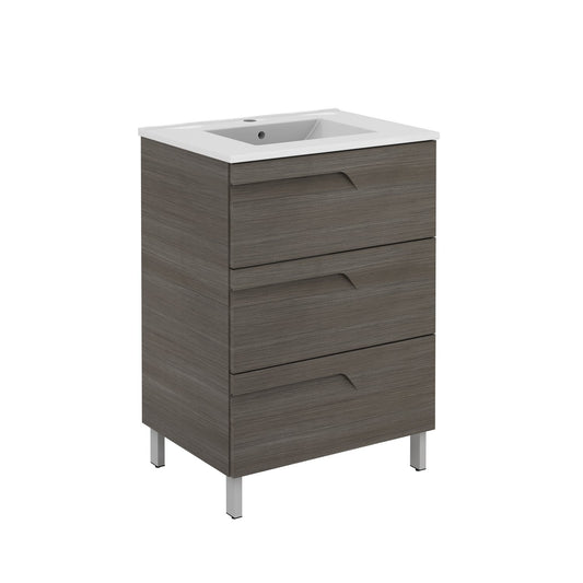 Eviva Vitta 39? Modern Bathroom Vanity with White Integrated Porcelain Sink - Luxe Bathroom Vanities Luxury Bathroom Fixtures Bathroom Furniture