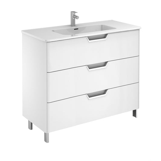 Eviva Hayat 39 Inch Freestanding Bathroom Vanity in White - Luxe Bathroom Vanities Luxury Bathroom Fixtures Bathroom Furniture