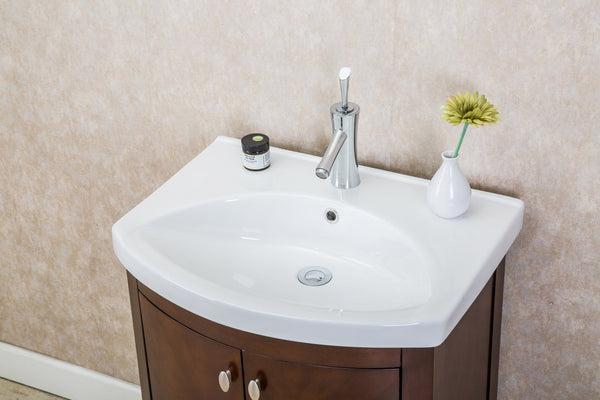 Eviva Jersey 24" Transitional Bathroom Vanity with White Porcelain Sink - Luxe Bathroom Vanities Luxury Bathroom Fixtures Bathroom Furniture