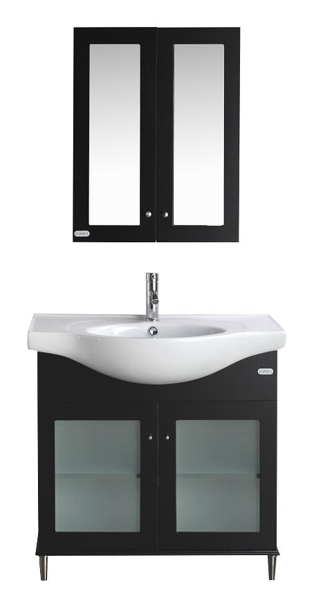 Eviva Tux 36" Transitional Bathroom Vanity with White Integrated Porcelain Sink - Luxe Bathroom Vanities Luxury Bathroom Fixtures Bathroom Furniture