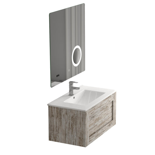 Eviva Capri Vintage 32" Wall Mount Bathroom Vanity - Luxe Bathroom Vanities Luxury Bathroom Fixtures Bathroom Furniture