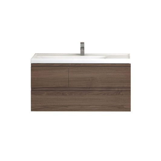 Eviva Roxy 39” Natural Oak Vanity with Porcelain sink - Luxe Bathroom Vanities Luxury Bathroom Fixtures Bathroom Furniture