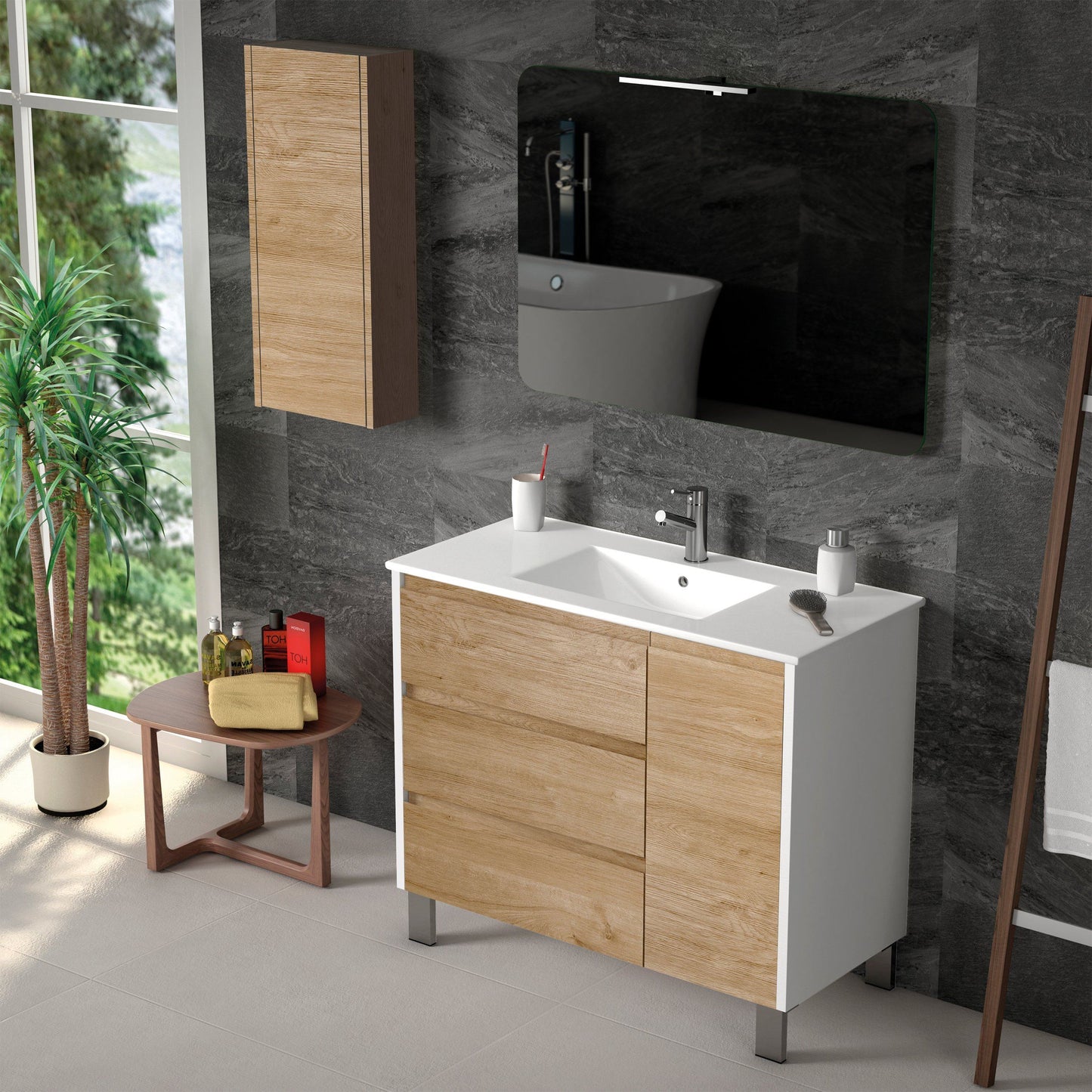 Eviva Bella 39” Vanity with Porcelain sink - Luxe Bathroom Vanities Luxury Bathroom Fixtures Bathroom Furniture