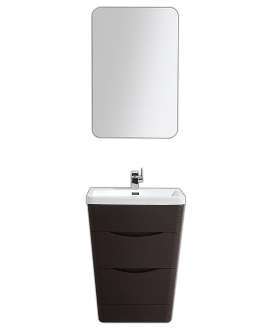 Eviva Victoria 25" Modern Bathroom Vanity with White Integrated Acrylic Sink - Luxe Bathroom Vanities Luxury Bathroom Fixtures Bathroom Furniture