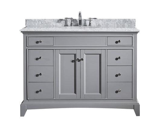 Eviva Elite Stamford 48" Solid Wood Bathroom Cabinet Only Without Top - Luxe Bathroom Vanities Luxury Bathroom Fixtures Bathroom Furniture