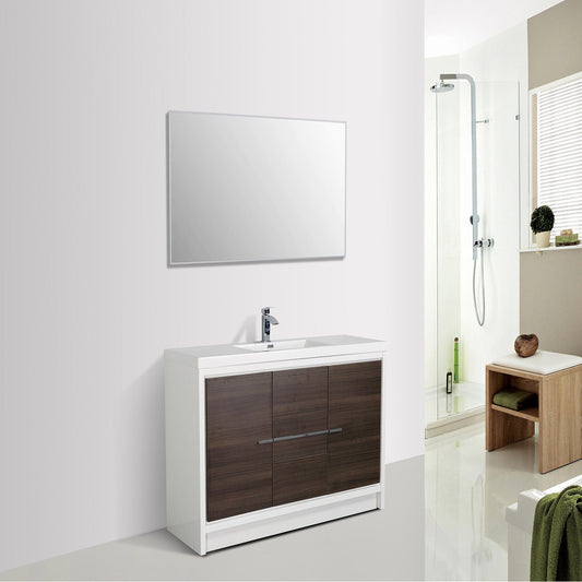 Eviva Grace 60 in. Bathroom Vanity with Single White Integrated Acrylic Countertop - Luxe Bathroom Vanities Luxury Bathroom Fixtures Bathroom Furniture