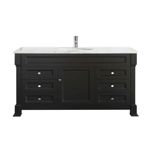 Eviva Tim 48" Bathroom Vanity with White Carrera Counter-top & Porcelain Sink - Luxe Bathroom Vanities Luxury Bathroom Fixtures Bathroom Furniture