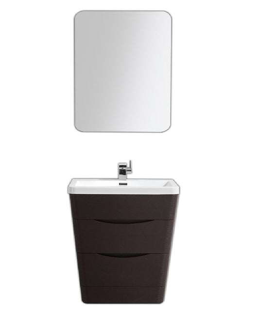 Eviva Victoria 32" Modern Bathroom Vanity with White Integrated Acrylic Sink - Luxe Bathroom Vanities Luxury Bathroom Fixtures Bathroom Furniture