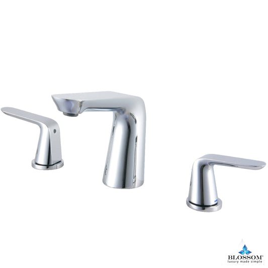 Blossom Wide Spread Lavatory Faucet - Chrome F0110701 - Luxe Bathroom Vanities Luxury Bathroom Fixtures Bathroom Furniture