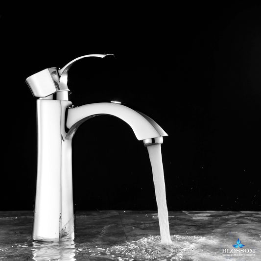 Blossom Single Handle Lavatory Faucet - Chrome F0110801 - Luxe Bathroom Vanities Luxury Bathroom Fixtures Bathroom Furniture