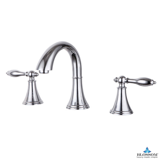Blossom Wide Spread Lavatory Faucet - Luxe Bathroom Vanities Luxury Bathroom Fixtures Bathroom Furniture