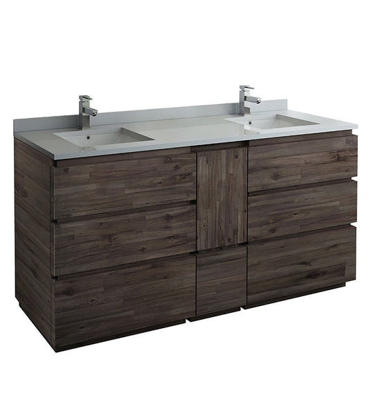 Fresca Formosa 70" Floor Standing Double Sink Modern Bathroom Cabinet - Luxe Bathroom Vanities Luxury Bathroom Fixtures Bathroom Furniture