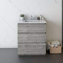 Fresca Formosa 29" Floor Standing Modern Bathroom Cabinet - Luxe Bathroom Vanities