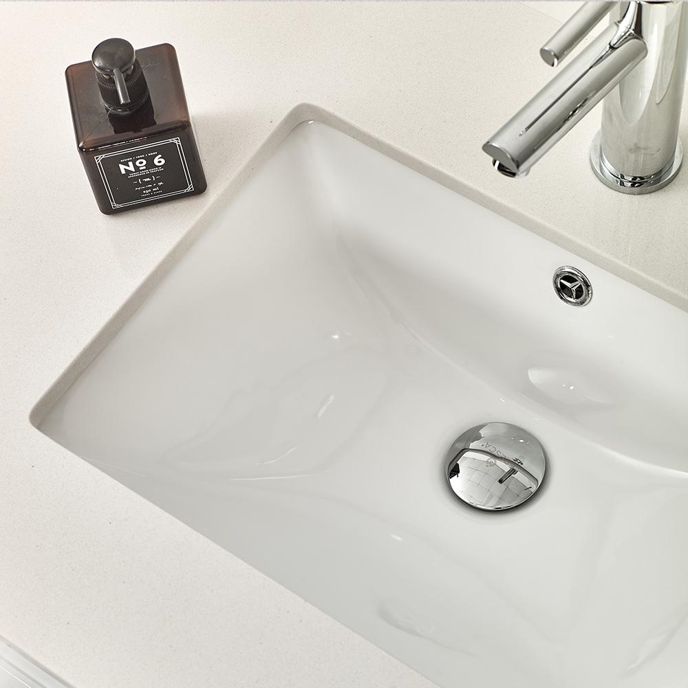 Fresca Lucera 30" Wall Hung Modern Bathroom Cabinet w/ Top & Undermount Sink - Luxe Bathroom Vanities