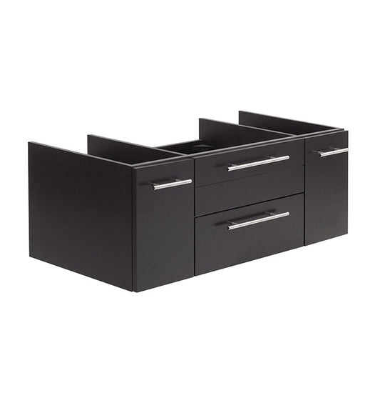 Fresca Lucera 42" Wall Hung Undermount Sink Modern Bathroom Cabinet - Luxe Bathroom Vanities Luxury Bathroom Fixtures Bathroom Furniture
