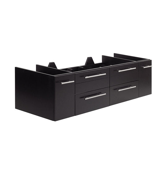 Fresca Lucera 60" Wall Hung Single Undermount Sink Modern Bathroom Cabinet - Luxe Bathroom Vanities Luxury Bathroom Fixtures Bathroom Furniture