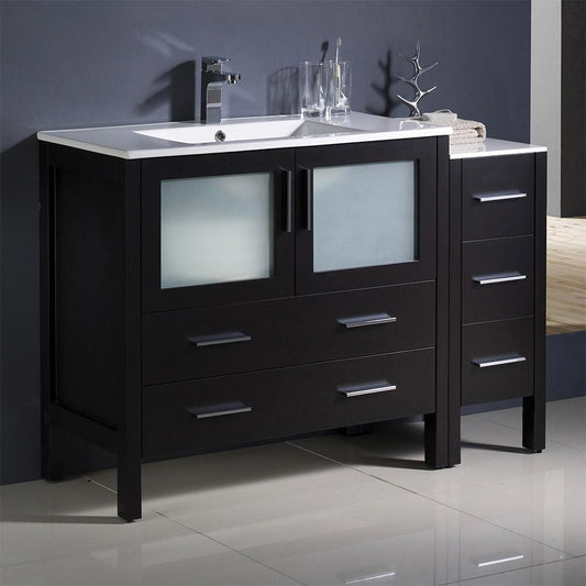 Fresca Torino 48" Modern Bathroom Cabinets w/ Integrated Sink - Luxe Bathroom Vanities