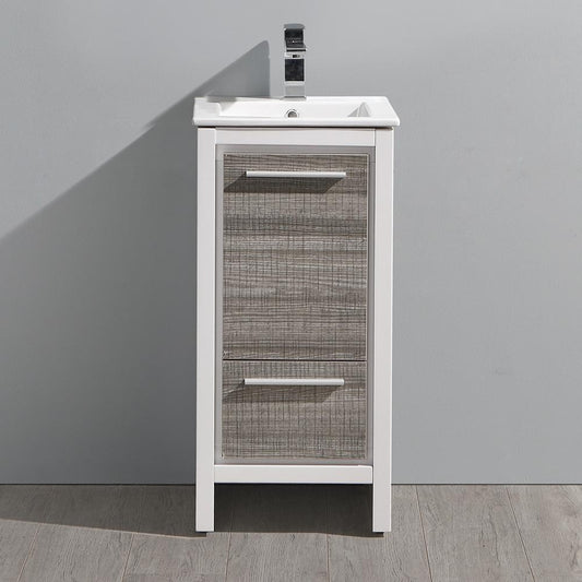 Fresca Allier Rio 16" Modern Bathroom Cabinet w/ Sink - Luxe Bathroom Vanities