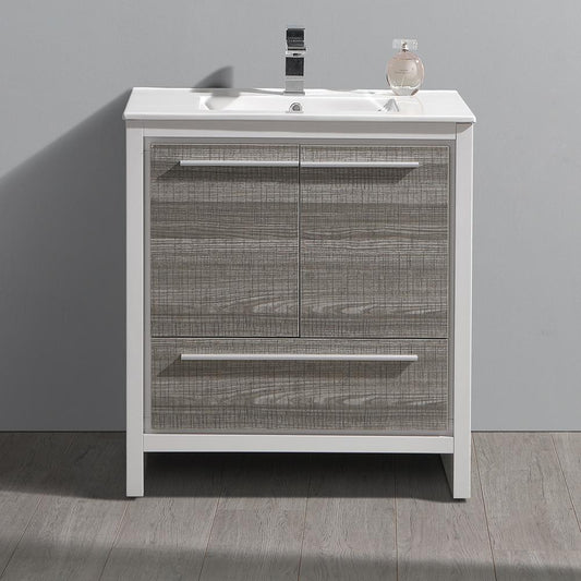 Fresca Allier Rio 30" Modern Bathroom Cabinet w/ Sink - Luxe Bathroom Vanities
