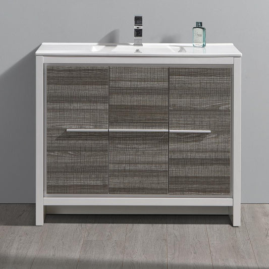 Fresca Allier Rio 40" Modern Bathroom Cabinet w/ Sink - Luxe Bathroom Vanities