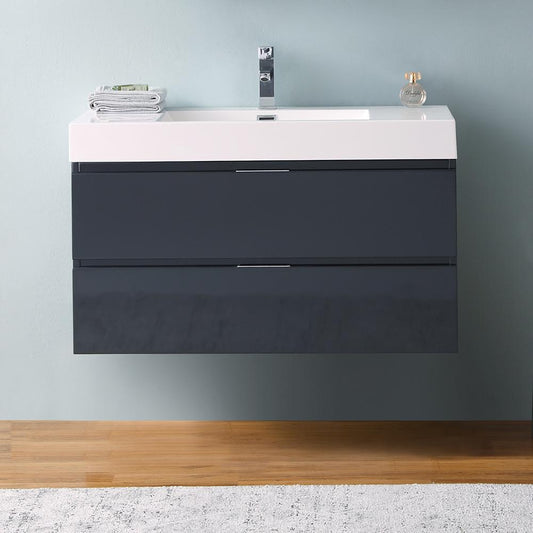 Fresca Valencia 40" Wall Hung Modern Bathroom Vanity - Luxe Bathroom Vanities