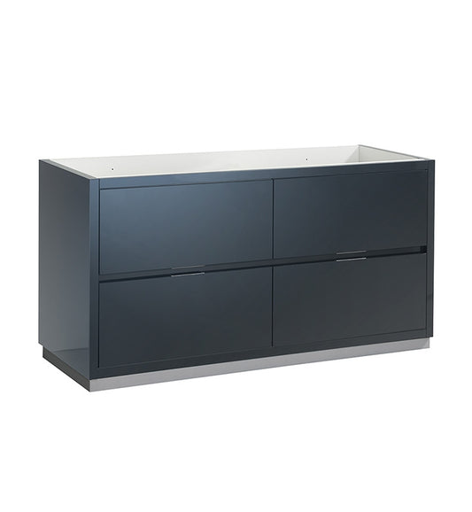 Fresca Valencia 60" Free Standing Double Sink Modern Bathroom Cabinet - Luxe Bathroom Vanities Luxury Bathroom Fixtures Bathroom Furniture