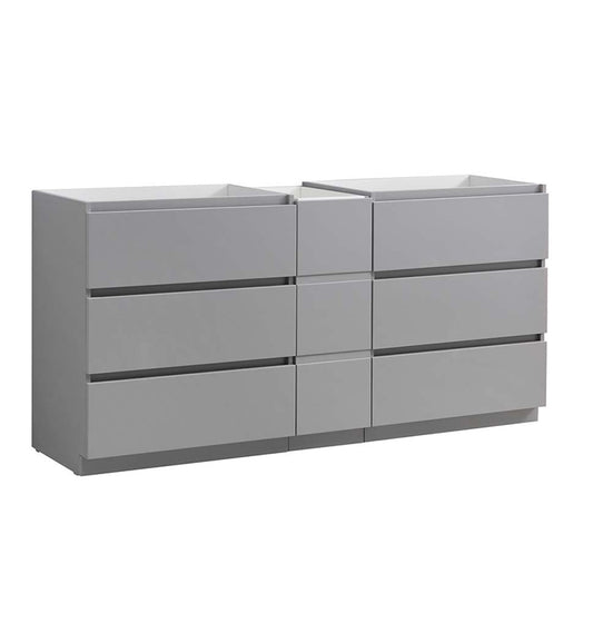 Fresca Lazzaro 72" Free Standing Double Sink Modern Bathroom Cabinet - Luxe Bathroom Vanities Luxury Bathroom Fixtures Bathroom Furniture