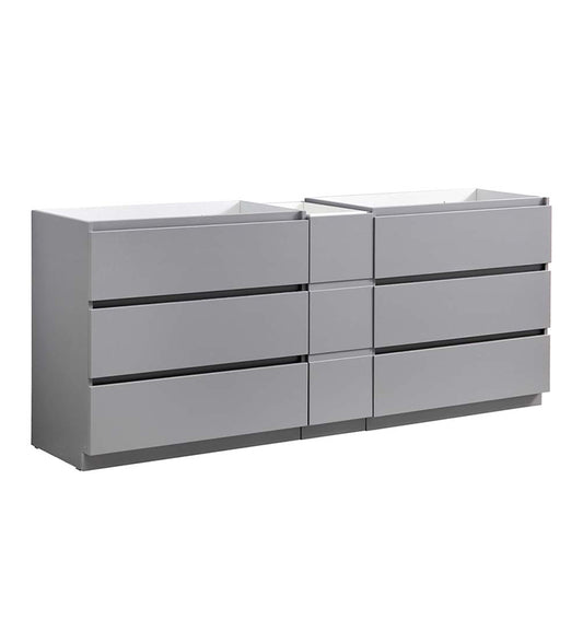 Fresca Lazzaro 84" Free Standing Double Sink Modern Bathroom Cabinet - Luxe Bathroom Vanities Luxury Bathroom Fixtures Bathroom Furniture