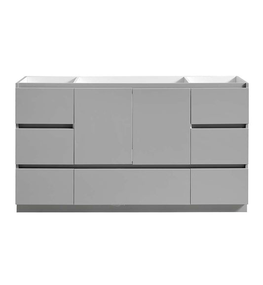 Fresca Lazzaro 60" Free Standing Single Sink Modern Bathroom Cabinet - Luxe Bathroom Vanities Luxury Bathroom Fixtures Bathroom Furniture