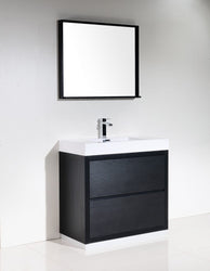 Kubebath Bliss 36" Free Standing Modern Bathroom Vanity - Luxe Bathroom Vanities