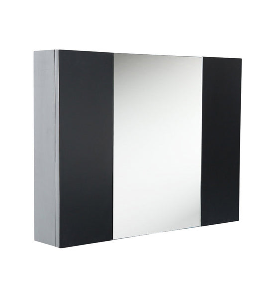 Fresca 32" Espresso Medicine Cabinet w/ 3 Doors - Luxe Bathroom Vanities Luxury Bathroom Fixtures Bathroom Furniture