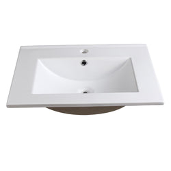 Fresca Torino 24" White Integrated Sink / Countertop - Luxe Bathroom Vanities