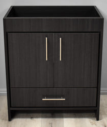 Volpa Pacific 30" Modern Bathroom Vanity with Brushed Nickel Round Handles Cabinet Only - Luxe Bathroom Vanities Luxury Bathroom Fixtures Bathroom Furniture