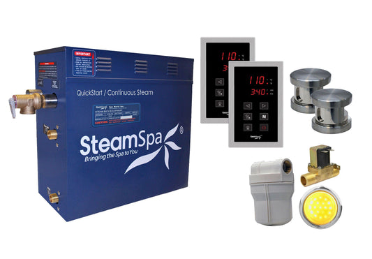 SteamSpa 9 KW QuickStart Acu-Steam Bath Generator - Luxe Bathroom Vanities Luxury Bathroom Fixtures Bathroom Furniture
