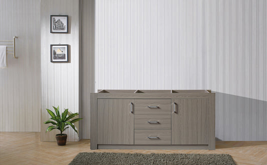 Virtu USA Tavian 72" Cabinet Only in Grey Oak - Luxe Bathroom Vanities Luxury Bathroom Fixtures Bathroom Furniture