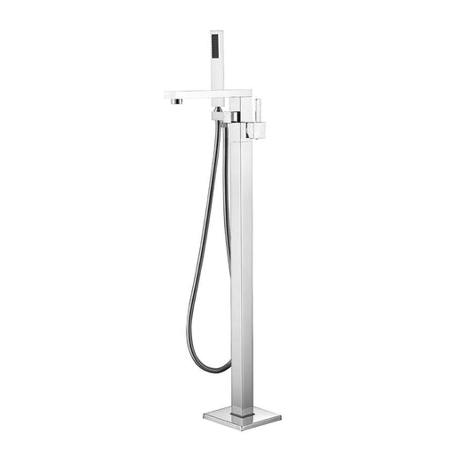 Mare Free Standing Bathtub Filler/Faucet w/ Handheld Showerwand - Luxe Bathroom Vanities Luxury Bathroom Fixtures Bathroom Furniture